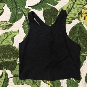 Beyond Yoga Black Cropped Tank Top